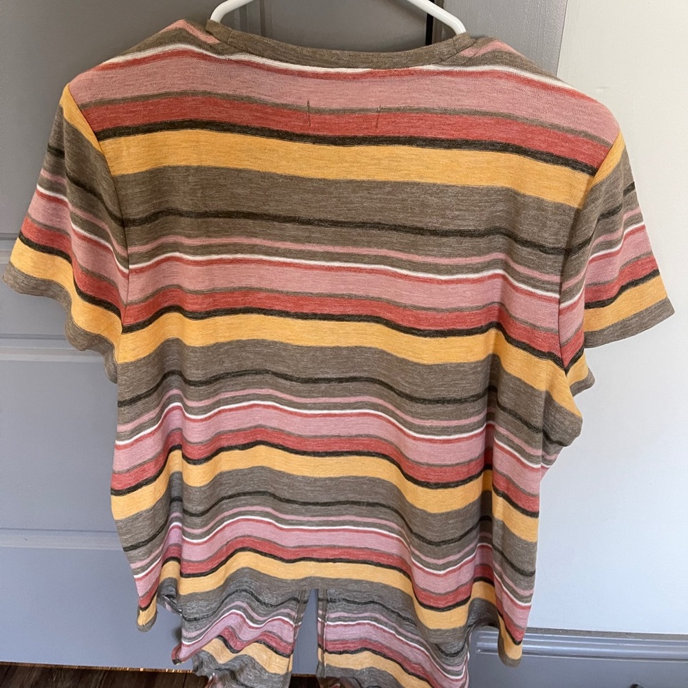 Texture And Thread Front Tie Top - image 2